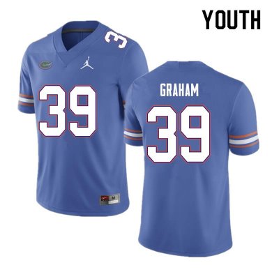 Youth Florida Gators #39 Fenley Graham NCAA Nike Blue Authentic Stitched College Football Jersey OVN8462RD